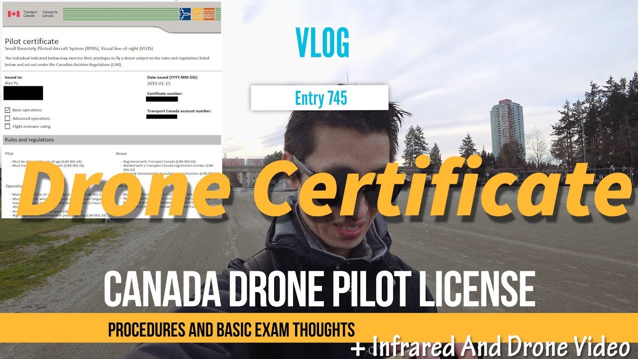 Drone pilot certificate license canada test basic study guide